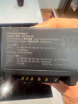 Batería V-Mount 6700mAh K&F Concept