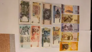 13 Billetes de América del Sur