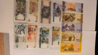 13 Billetes de América del Sur