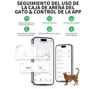 Arenero Automático PETKIT PuraMax 2 y 3 caja arena