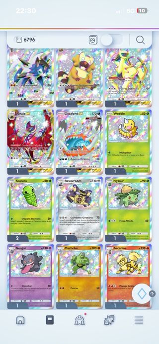 Cartas Pokémon Varias