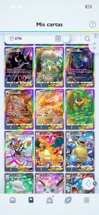 Cartas Pokémon Varias