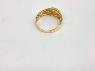 anillo oro 18k con piedra con circonita
