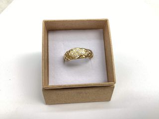 anillo oro 18k con piedra con circonita
