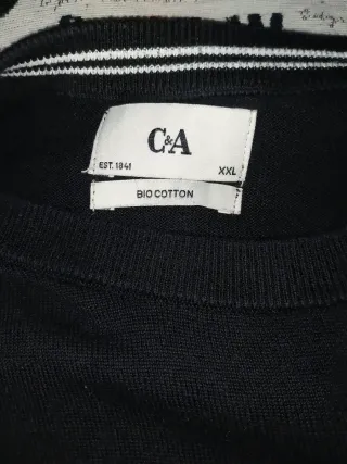 Jersey Negro Cuello Redondo