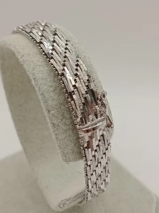 Bracciale tipo Milor Argento 835 Vintage Chevron