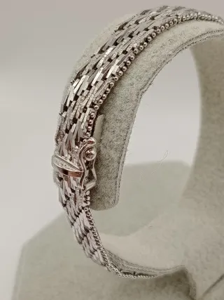 Bracciale tipo Milor Argento 835 Vintage Chevron