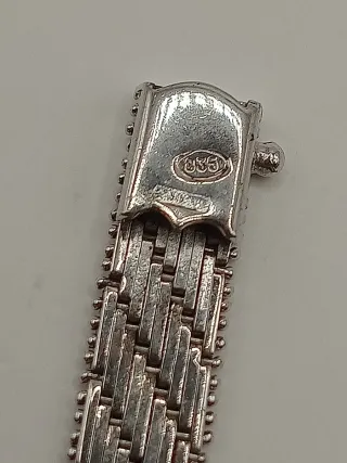 Bracciale tipo Milor Argento 835 Vintage Chevron