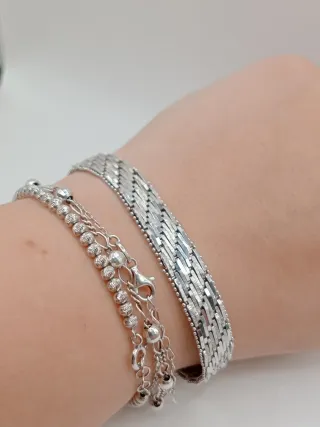 Bracciale tipo Milor Argento 835 Vintage Chevron