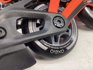 patines oxelo fit 500 black red