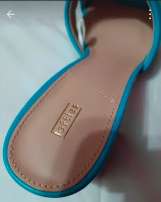 Sandalias de tacón azul