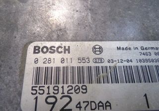 Fiat 86084 0281011553 centralita motor ecu stilo