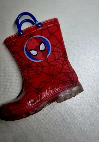 Stivali pioggia Spiderman rossi