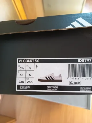 Adidas VL Court 3.0 Talla 38