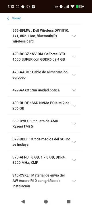 PC Alienware Aurora R10 Ryzen Edition