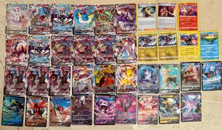 Cartas Pokémon originales, principalmente de 2021