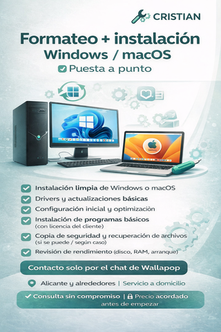 Reinstalo Windows o macOS y lo dejo “como nuevo