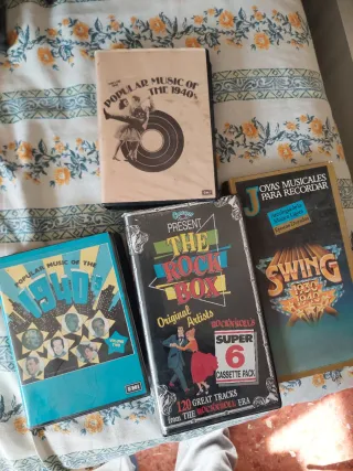 Lote Casetes Música Popular 1940s y Rock