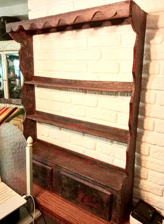 Mueble Estantería Rústico Antiguo Madera