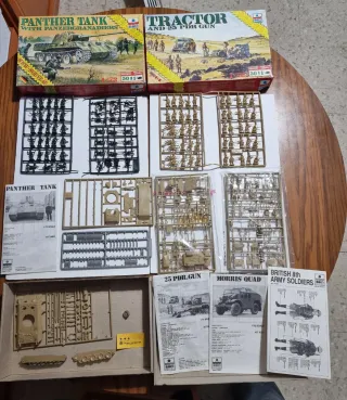Maquetas Plástico ESCI 1/72 (Panther, Tractor)