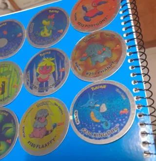 Tazos Gigantazos Pokémon Plata Brillo