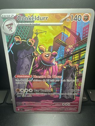 Conkeldurr 127/086 Fulgor Negro Carta Pokémon TCG