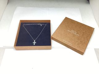 cadena plata 925mm con piedra con circonita 19 2.5cm