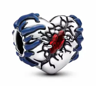 Charm Corazón Pandora Rojo y Azul