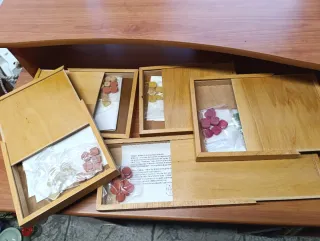 Lote Juegos de mesa antiguos de madera