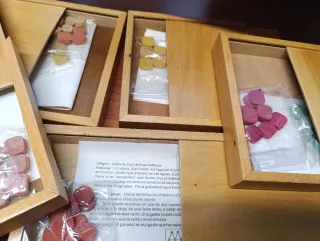 Lote Juegos de mesa antiguos de madera