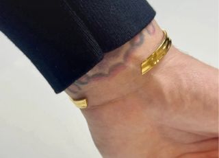 Pulsera Cuff Dorada Bley Unisex