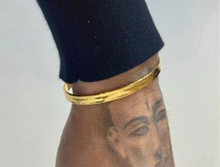 Pulsera Cuff Dorada Bley Unisex