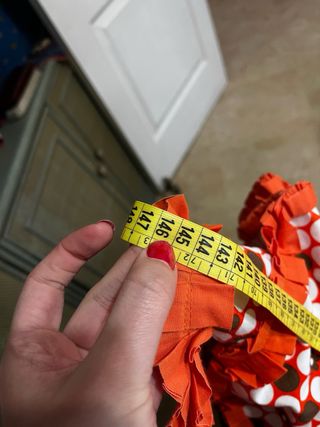 Traje Flamenca Naranja y Marrón