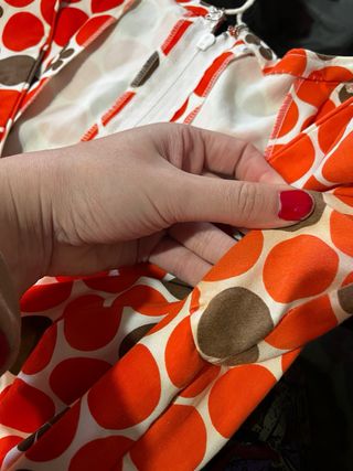 Traje Flamenca Naranja y Marrón