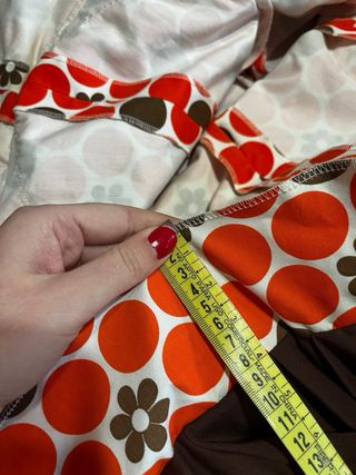 Traje Flamenca Naranja y Marrón