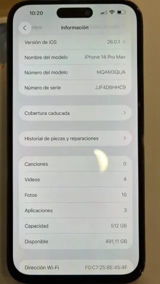 iPhone 14 Pro Max Viola 512GB