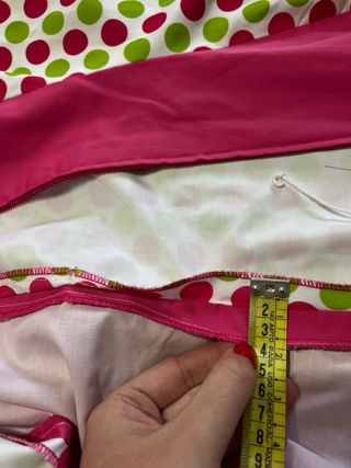 Traje Flamenca Fucsia y Verde Lima