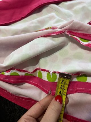 Traje Flamenca Fucsia y Verde Lima