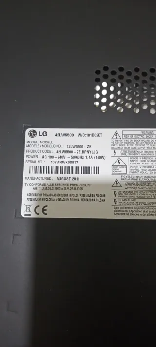 Placa LG 42LW5500 EAX62865401/8