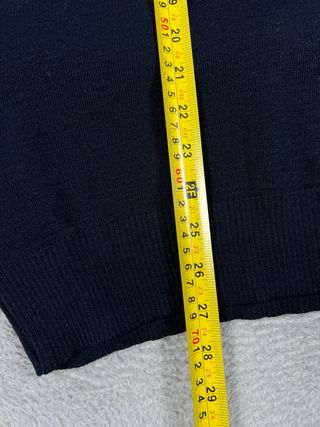 Chaleco de punto azul para hombre