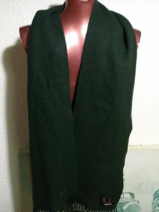 Bufanda Barbour Verde Lana