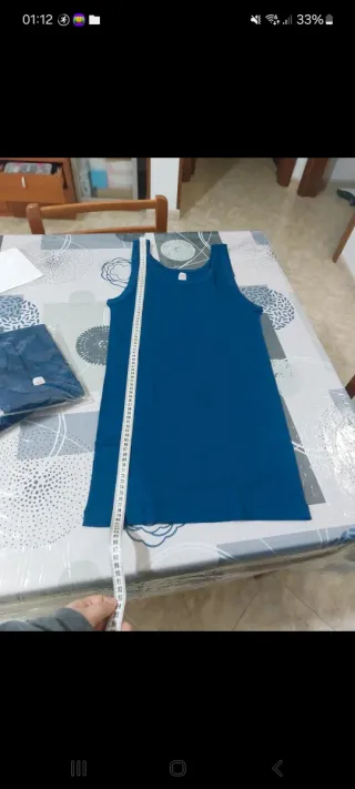 3 canotte spalla stretta blu