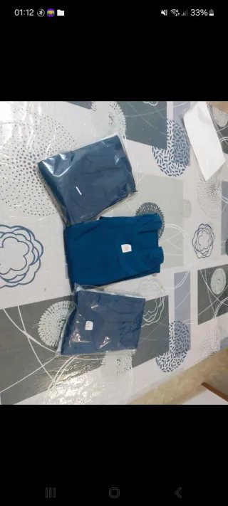 3 canotte spalla stretta blu