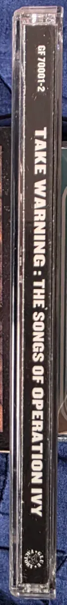 Take Warning the songs of Operation Ivy cd