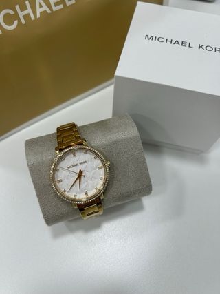 Reloj Michael Kors Dorado y Blanco