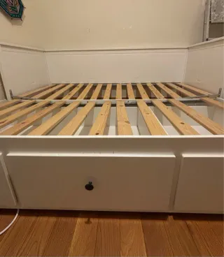 Cama individual/doble Ikea Hemnes blanca