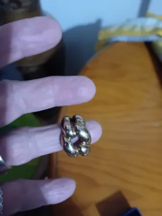 Anillo Plata Baño Oro Rosa