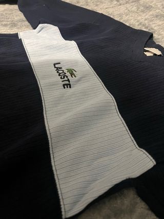 Jersey Lacoste Negro y Blanco
