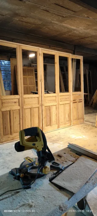 Puertas cristaleras frentes de armarios