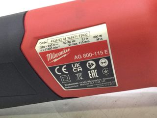 radial milwaukee ag 800-115 e